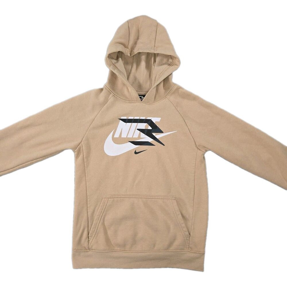 Boys Nike 3Brand Pullover Hoodie Brown Medium 10/12